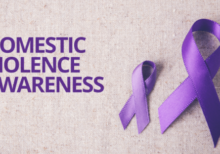 Domestic Violence Awareness (purple ribbons)