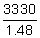 3330 over 1.48
