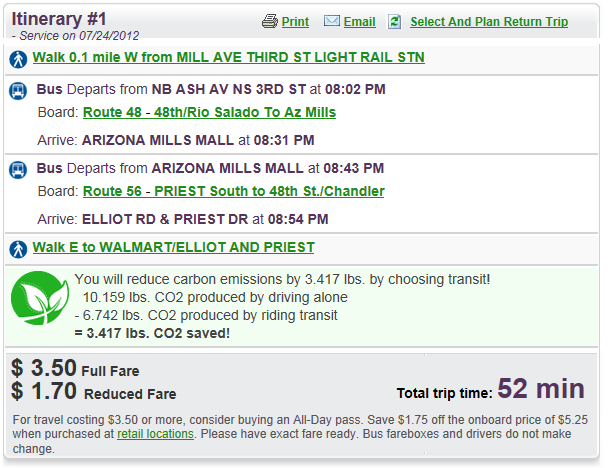 getting to work work itinerary