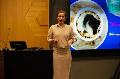 Student speaking