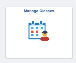 SIS Screenshot - Manage Classes