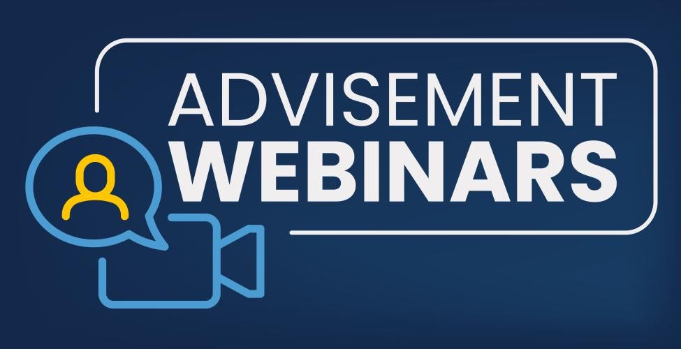 Advisement Webinars