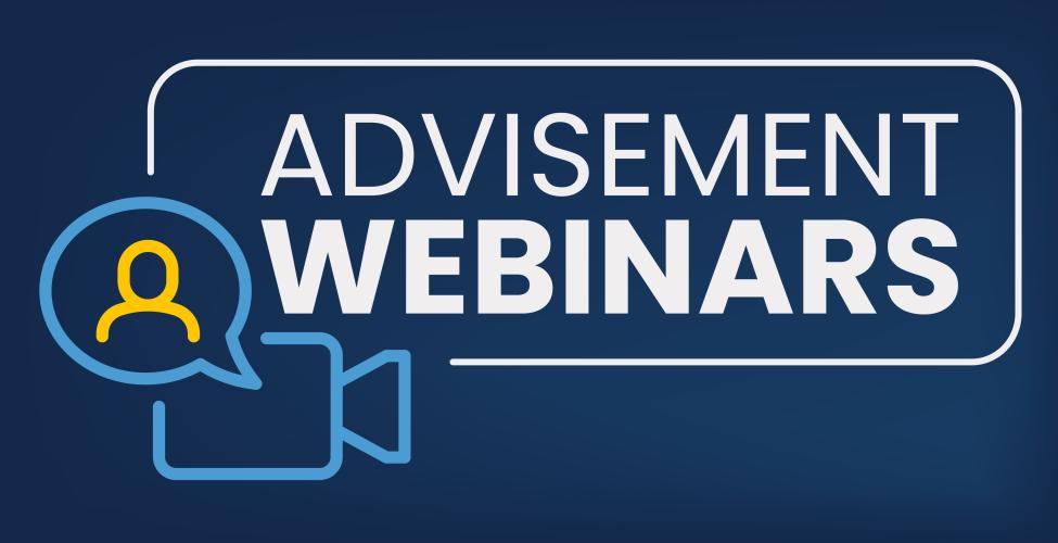 Advisement Webinars