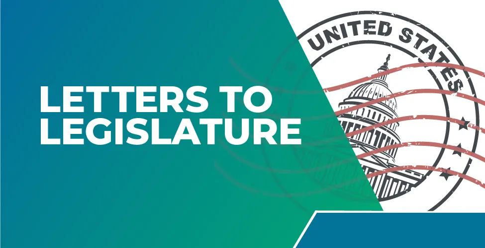 Letters to Legislature