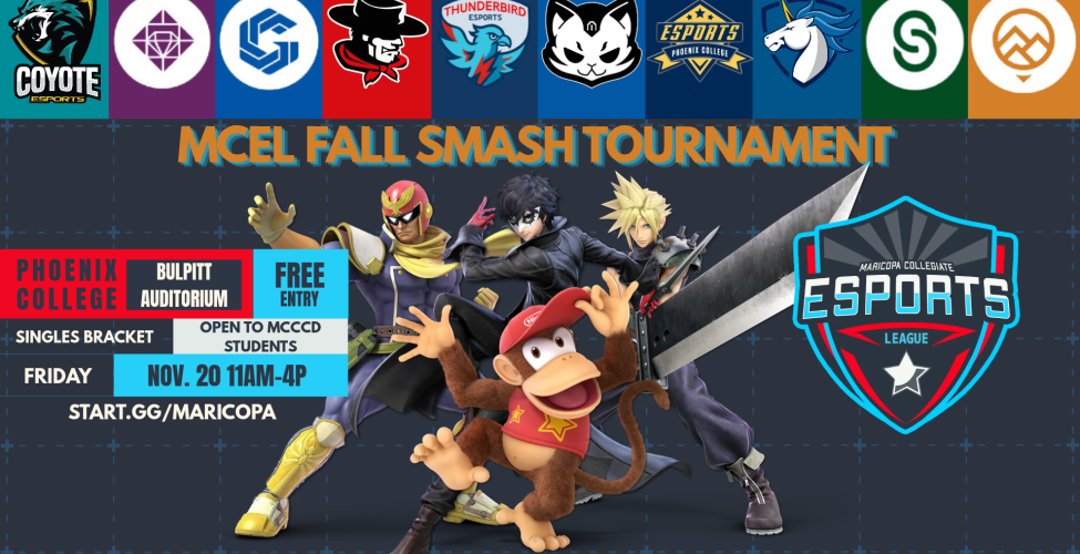 Esports graphic with mascot graphics