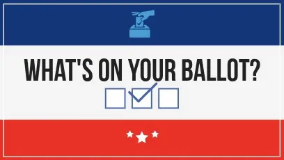 what's on your ballot? graphic