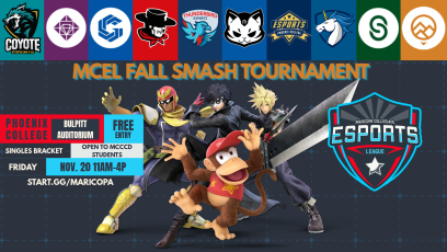 Esports graphic with mascot logos