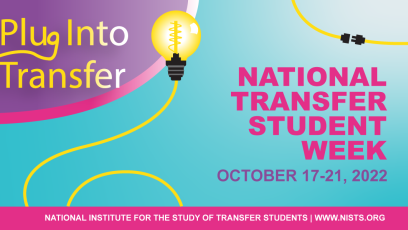Plug Into Transfer National Transfer Student Week October 17-21, 2022