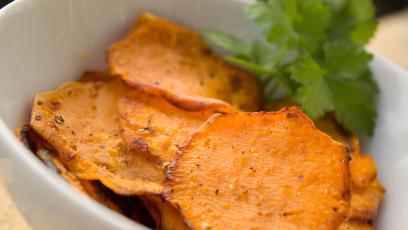 Sweet potato crisps