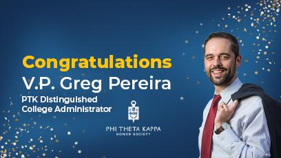 Congratulations VP Greg Pereira