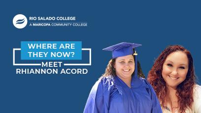 rhiannon acord in her graduation cap and gown
