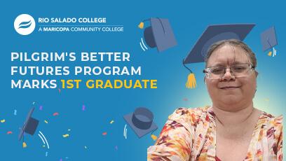 photo: Terrie Sullivan text: Pilgrim's Better Futures Program Marks 1st Graduate