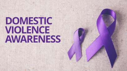 Domestic Violence Awareness (purple ribbons)