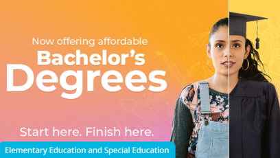 Bachelor's Degrees Start Here Finish Here