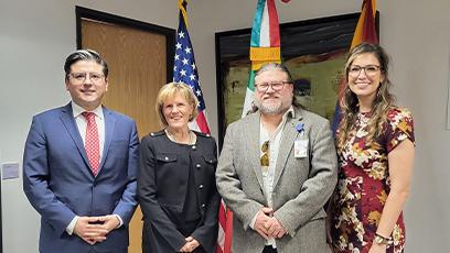 Honorable Consul General Jorge Mendoza Yescas, Kate Smith and staff from Rio's International Education department