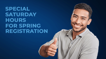 Special Saturday Hours for Spring Registration