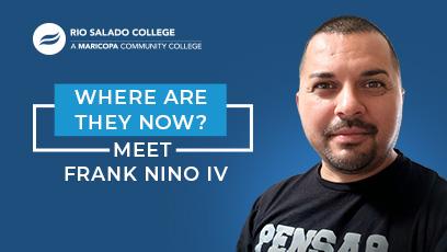 Frank Nino discussing his organizational leadership and communication degrees
