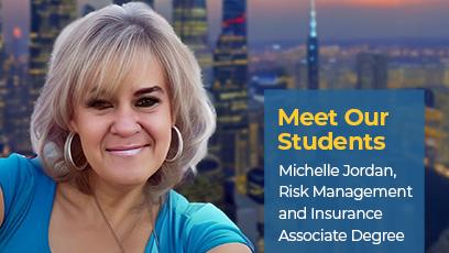 Meet our students, Michelle Jordan - risk management and insurance associate degree