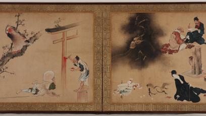 Hokusai "Various Scenes" art piece from National Museum of Asian Art collection