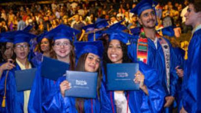 Rio students celebrating at the 2024 Commencement 
