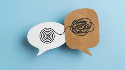 Two speech bubbles