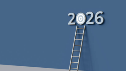 Ladder leading up to 2026 and a bullseye