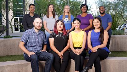 photo of 9 Rio Salado students sitting outside