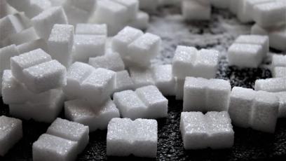 A pile of sugar cubes