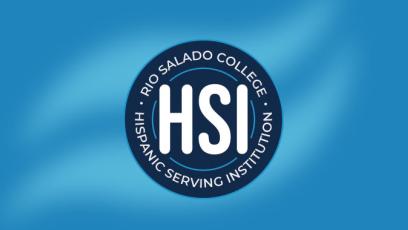 Hispanic Serving Institution logo with Rio Salado College in text