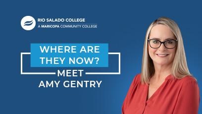 photo of Amy Gentry with text: Where Are They Now Alumni Profile – Meet Amy Gentry