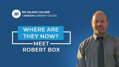 photo of Robert Box with text: Where Are They Now Alumni Profile – Meet Robert Box 