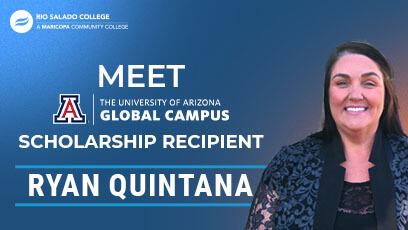 photo of Ryan Quintana with UACG logo and text: Meet UACG scholarship recipient Ryan Quintana