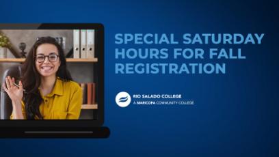 Special Saturday Registration Hours - August 20