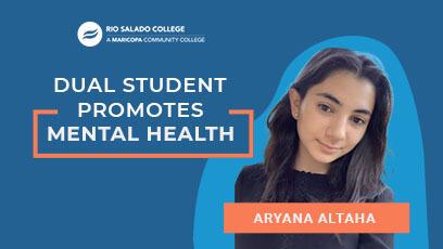 Dual Student promotes Mental Health Aryana Altaha