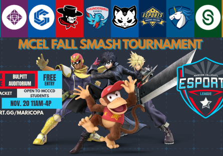 Esports graphic with mascot logos