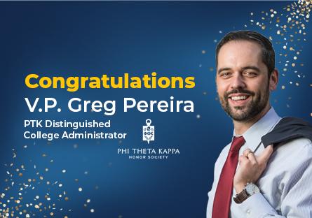 Congratulations VP Greg Pereira