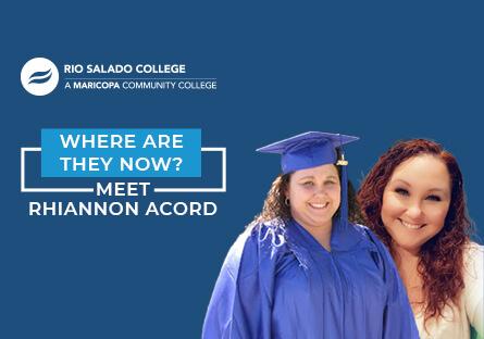 rhiannon acord in her graduation cap and gown