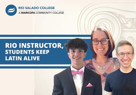 Rio instructor, students keep Latin alive. Pictured: Sarah Palumbo, Andrew Van Dam and Bijan Razaghi