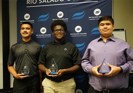 Group photo of Bryaan Avila Arellano, Damio Garcia, AJ Pacheco