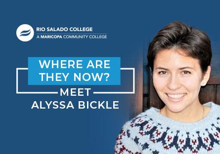 ACE student Alyssa Bickle smiles for the camera. text: Where Are They Now - Meet Alyssa Bickle