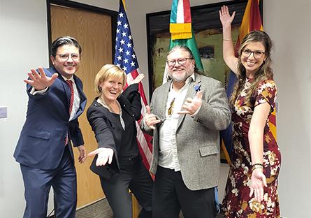 Honorable Consul General Jorge Mendoza Yescas, Kate Smith and staff from Rio's International Education department