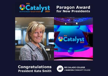 Rio Salado College President Kate Smith Receives PTK Paragon Award for New Presidents