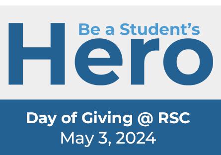 Be a student's hero day of giving at rsc 2024