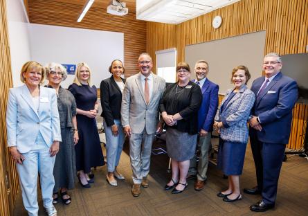 U.S. Secretary of Education Dr. Michael Cardona with Maricopa Community College leadership during a recent visit.