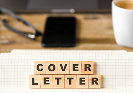 scrabble pieces spelling out 'Cover Letter'