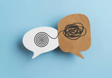 Two speech bubbles