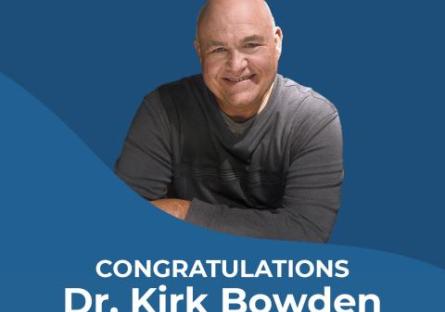 Photo of Dr. Bowden smiling.  Congratulations to Dr. Kirk Bowden on his new appointments with  IAOCC ICUDDR - NASAC 