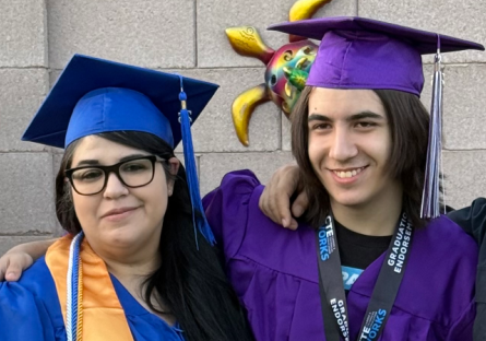 Irene Gomez and her son Link