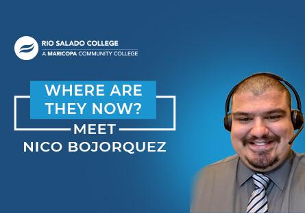 photo of Nico Bojorquez. text: Where Are They Now Alumni Profile -- Meet Nico Bojorquez