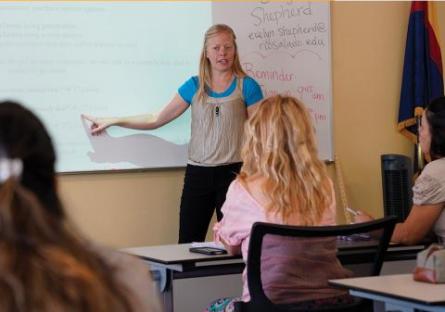 GED instructor teaching a class